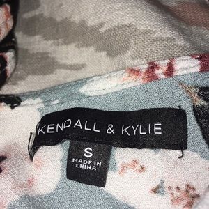 Kendall & Kylie Floral Blue Romper
